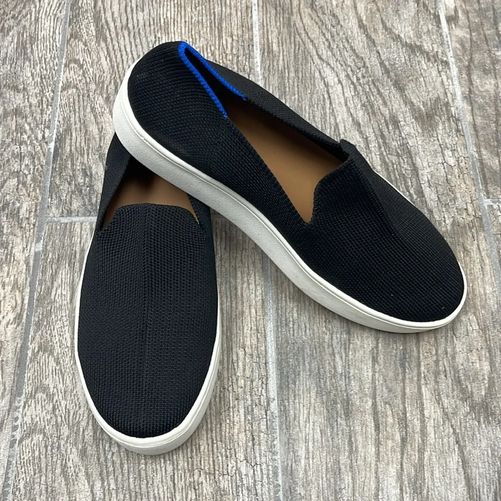 DUNES Slip-On Black Sneakers Size 6 - Picture 2 of 4